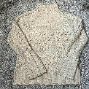 Cable Knit Cream Sweater